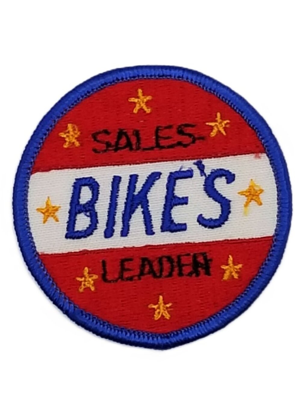 Bike’s Leader Sales Patch Red White Blue Stars Vintage 2.5 Inch